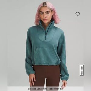Lululemon Brushed Softstreme Ribbed Half Zip